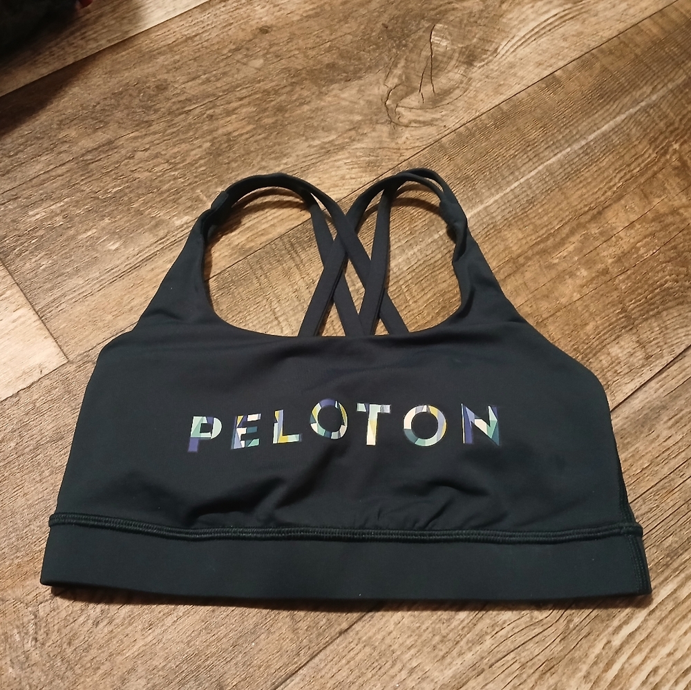 Lululemon Dark BLUE Scoop Sports Bra - Peloton - Picture 2 of 5